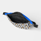Baby Boy Blue Herz Igel Gemustert Bauchtasche (Offen)