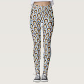 Baby Boy Blue Herz Igel gemustert Leggings (Vorderseite)