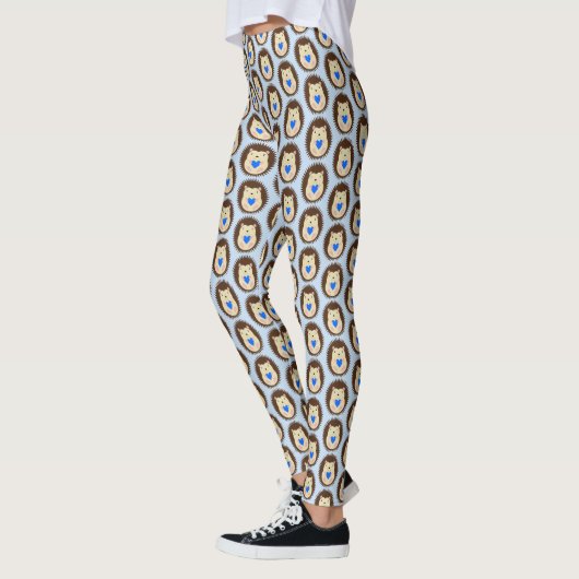 Baby Boy Blue Herz Igel gemustert Leggings (Links)