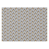 Baby Boy Blue Herz Igel Gemustert Tischdecke (Vorderseite (Horizontal))