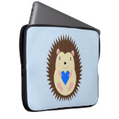 Baby Boy Blue Herz Igel Laptopschutzhülle (Vorne Rechts)