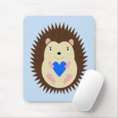 Baby Boy Blue Herz Igel Mousepad (Mit Mouse)
