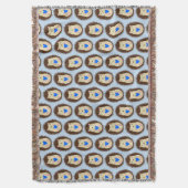Baby Boy Blue Herz Igel Muster Decke (Vorderseite Vertikal)