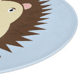 Baby Boy Blue Herz Igel Schneidebrett (Ecke)
