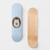 Baby Boy Blue Herz Igel Skateboard (Vorderseite)