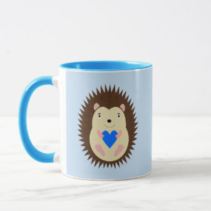 Baby Boy Blue Herz Igel Tasse