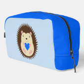 Baby Boy Blue Herz Igel Waschbeutel (Rechte Ecke)