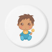 Baby Boy Blue Jumpsuit Magnet (Vorne)