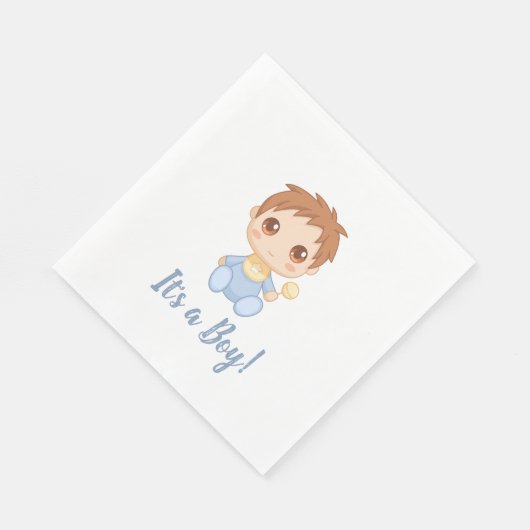 Baby Boy Blue Jumpsuit Serviette (Ecke)