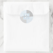 Baby Boy Blue Modern Sticker (Tasche)