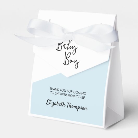 Baby Boy Blue Personalisiert Baby Dusche Geschenkschachtel (Vorderseite)