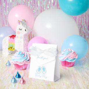 Baby Boy Blue Schuhe Baby-Party Geschenkschachtel