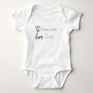 Baby Boy Blue Typografie Script Strampler