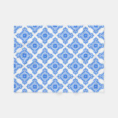 Baby Boy Blue White Kinderzimmer Schlafzimmerkoord Fleecedecke (Vorderseite (Horizontal))