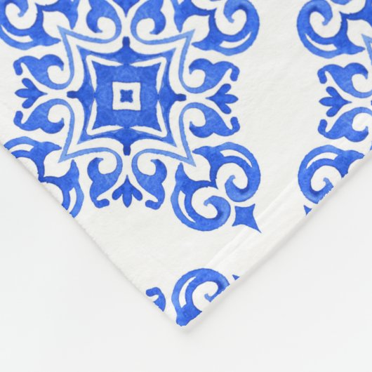 Baby Boy Blue White Kinderzimmer Schlafzimmerkoord Fleecedecke (Ecke)