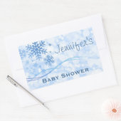 Baby Boy Blue Winter Snowflake Shower Stickers (Umschlag)