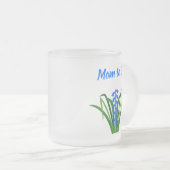Baby Boy Bluebell Blumen Frühling werdende Mutter Mattglastasse (VorderseiteRechts)