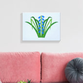 Baby Boy Bluebell Flowers Spring Leinwanddruck (Insitu (Wohnzimmer))