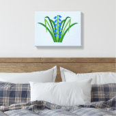 Baby Boy Bluebell Flowers Spring Leinwanddruck (Insitu (Schlafzimmer))