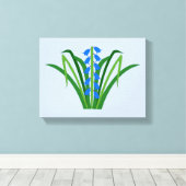 Baby Boy Bluebell Flowers Spring Leinwanddruck (Insitu (Holzboden))