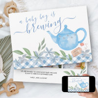 Baby Boy braut 3 Foto Niedlich Teapot Schwangersch