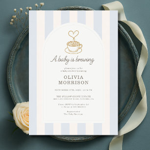 Baby Boy braut Kaffee Baby Shower Einladung