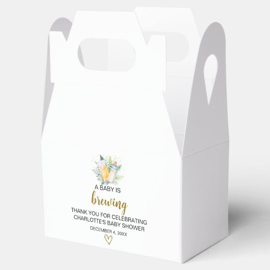 Baby Boy Braut Theme Gable Box Geschenkschachtel (Geöffnet)