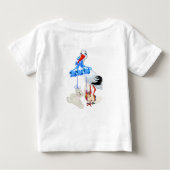 Baby Boy Bubbles & Unicorns Baby T-shirt (Rückseite)