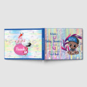 Baby Boy Bubbles & Unicorns Gästebuch (Voll)