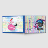 Baby Boy Bubbles & Unicorns Gästebuch (Voll)