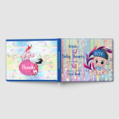 Baby Boy Bubbles & Unicorns Gästebuch (Voll)