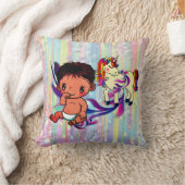 Baby Boy Bubbles & Unicorns Kissen (Decke)