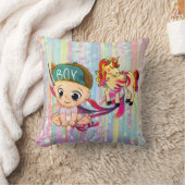 Baby Boy Bubbles & Unicorns Kissen (Decke)