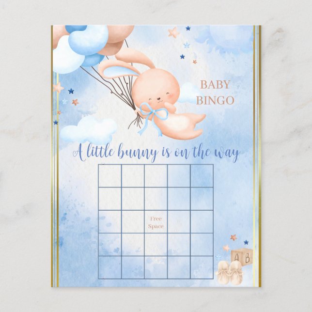 Baby Boy Bunny Baby Showspiel (Vorderseite)