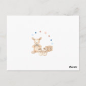 Baby Boy Bunny Baby Showspiel Postkarte (Rückseite)