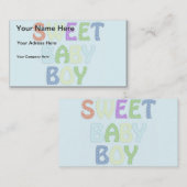 Baby Boy Business Card Visitenkarte (Vorne/Hinten)