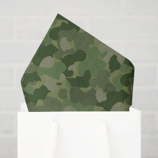 Baby-Boy-Camouflage-Musterpapier Seidenpapier (Geschenktüte)