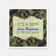 Baby Boy - Camouflage Themed Baby Dusche