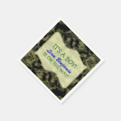 Baby Boy - Camouflage Themed Baby Dusche Serviette (Ecke)