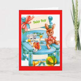 Baby Boy Card für Babydusche oder neues Baby Einladung