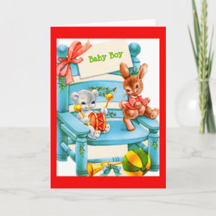 Baby Boy Card für Babydusche oder neues Baby Einladung