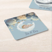 Baby Boy Celebration Rechteckiger Pappuntersetzer (angewinkelt)