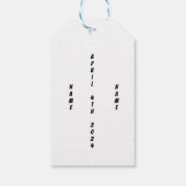 Baby Boy Classic Car Geschenkanhänger (Rückseite)