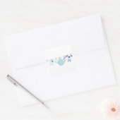 Baby Boy Clothes Line Quadratischer Aufkleber (Umschlag)