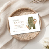 Baby Boy Clothesline Boho Diaper Raffle Begleitkarte