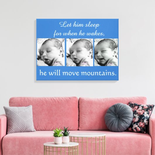 Baby Boy Collage, 3 Fotos Leinwanddruck (Insitu (Wohnzimmer))