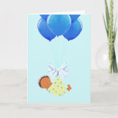 Baby Boy Congrats Karte (Vorderseite)