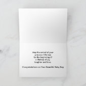 Baby Boy Congratulations Card — Wertvolles Geschen Karte (Innenseite)