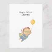 Baby Boy Congratulations New Baby Card Postkarte (Vorderseite)