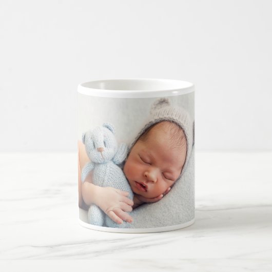 Baby Boy Custom Foto Collage Kaffeetasse (Mittel)